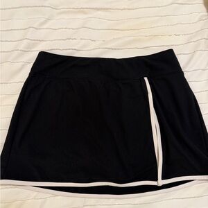 Wild Fable Black Skort with White Accents